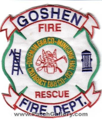 Goshen Fire Department (New York)
Thanks to Tim Hudson for this scan.
Keywords: dept rescue dikeman engine and hose company e&h minisink hook ladder h&l cataract
