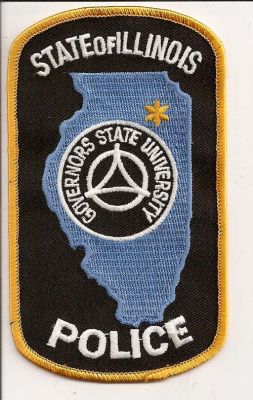 Governors State University Police
Thanks to EmblemAndPatchSales.com for this scan.
Keywords: illinois state of