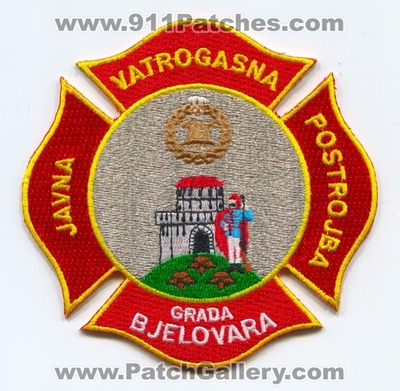 Grada Bjelovara Fire Department Patch (Croatia)
Scan By: PatchGallery.com
Keywords: dept. javna vatrogasna postrojba
