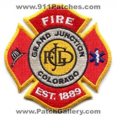 Grand Junction Fire Department Patch (Colorado)
[b]Scan From: Our Collection[/b]
Keywords: dept.