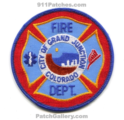 Grand Junction Fire Department Patch (Colorado)
[b]Scan From: Our Collection[/b]
Keywords: city of dept.