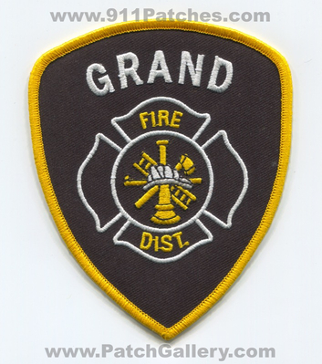 Grand Fire District Patch (Colorado)
[b]Scan From: Our Collection[/b]
Keywords: dist. department dept.