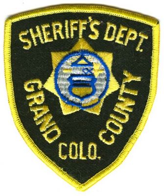 Grand County Sheriff's Dept (Colorado)
Scan By: PatchGallery.com
Keywords: sheriffs department
