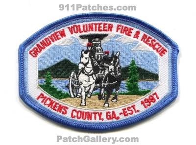 Grandview Volunteer Fire and Rescue Department Pickens County Patch (Georgia)
Scan By: PatchGallery.com
Keywords: vol. & dept. co. est. 1987
