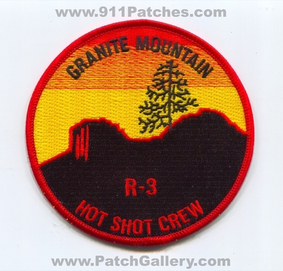 Granite Mountain Hotshot Crew Region 3 Forest Fire Wildfire Wildland Patch (Arizona)
Scan By: PatchGallery.com
Keywords: Mtn. Hotshots Hot Shot R3 R-3