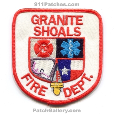 Granite Shoals Fire Department Patch (Texas)
Scan By: PatchGallery.com
Keywords: dept. fd