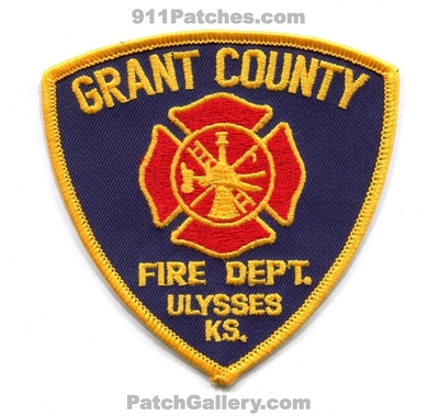 Grant County Fire Department Ulysses Patch (Kansas)
Scan By: PatchGallery.com
Keywords: co. dept. ks.