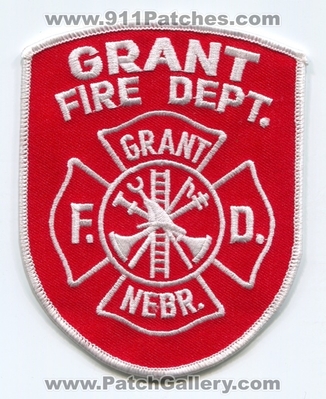 Grant Fire Department Patch (Nebraska)
Scan By: PatchGallery.com
Keywords: dept. f.d. nebr.