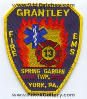 Grantley Fire EMS Department (Pennsylvania)
Scan By: PatchGallery.com
Keywords: dept. 13 spring garden township twp. york pa.