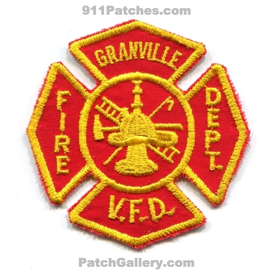 Granville Volunteer Fire Department Patch (Massachusetts) (Confirmed)
Scan By: PatchGallery.com
Keywords: vol. dept. vfd v.f.d.