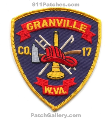 Granville Fire Department Company 17 Patch (West Virginia)
Scan By: PatchGallery.com
Keywords: dept. co. w.va.