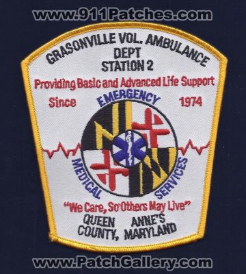 Grasonville Volunteer Ambulance Department Station 2 (Maryland)
Thanks to Paul Howard for this scan.
Keywords: ems vol. dept. emergency medical services basic and advanced life support bls als queen anne's annes county
