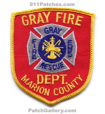 Gray Fire Department Marion County Patch (Texas)
Scan By: PatchGallery.com
Keywords: dept. co. resue ems