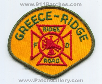 Greece Ridge Road Fire Department Patch (New York)
Scan By: PatchGallery.com
Keywords: dept. fd