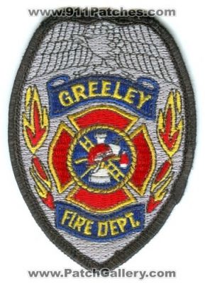 Greeley Fire Department Patch (Colorado)
[b]Scan From: Our Collection[/b]
Keywords: dept.