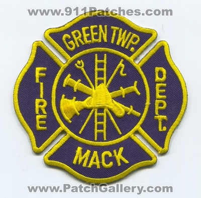 Green Township Mack Fire Department Patch (Ohio)
Scan By: PatchGallery.com
Keywords: twp. dept.
