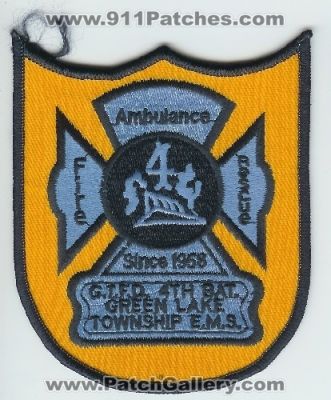 Green Township Fire Department 4th Battalion Green Lake Township EMS (Michigan)
Thanks to Mark C Barilovich for this scan.
Keywords: twp. dept. g.t.f.d. gtfd ambulance rescue e.m.s.