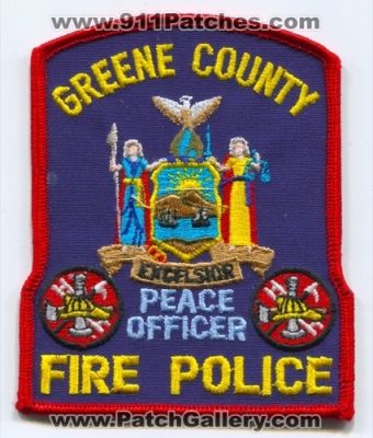Greene County Fire Police Peace Officer (New York)
Scan By: PatchGallery.com
Keywords: department dept.