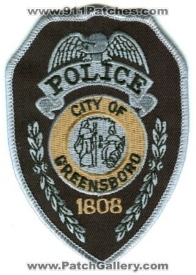 Greensboro Police Department (North Carolina)
Scan By: PatchGallery.com 
Keywords: city of dept.