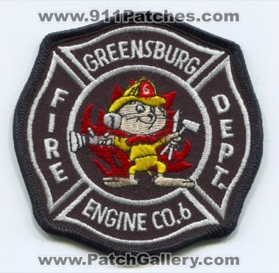 Greensburg Fire Department Engine Company 6 (Pennsylvania)
Scan By: PatchGallery.com
Keywords: dept. co. station