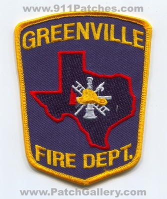 Greenville Fire Department Patch (Texas)
Scan By: PatchGallery.com
Keywords: dept.