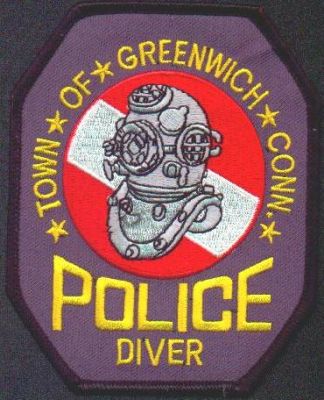 Greenwich Police Diver
Thanks to EmblemAndPatchSales.com for this scan.
Keywords: connecticut