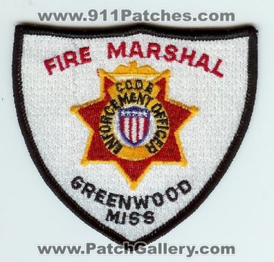 Greenwood Fire Marshal (Mississippi)
Thanks to Mark C Barilovich for this scan.
Keywords: code enforcement officer