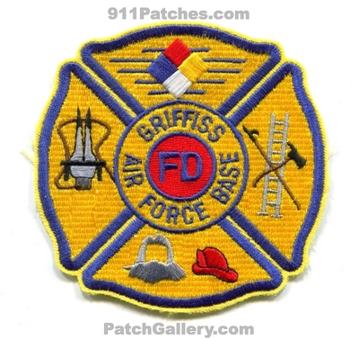 Griffis Air Force Base AFB Fire Department USAF Military Patch (New York)
Scan By: PatchGallery.com
Keywords: dept.