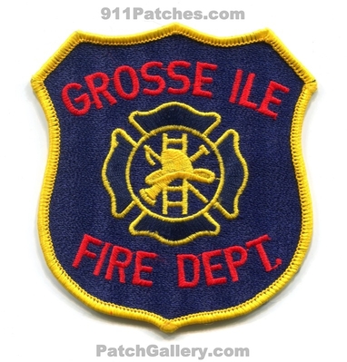 Grosse Ile Fire Department Patch (Michigan)
Scan By: PatchGallery.com
Keywords: dept.