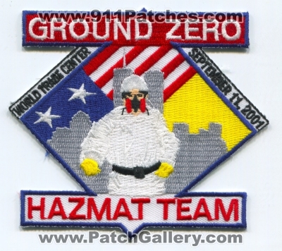 Ground Zero HazMat Team Patch (New York)
Scan By: PatchGallery.com
Keywords: haz-mat world trade center wtc september 11 2001