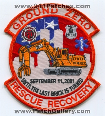 Ground Zero Rescue Recovery Patch (New York)
Scan By: PatchGallery.com
Keywords: september 11 2001