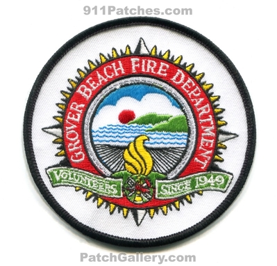 Grover Beach Fire Department Patch (California)
Scan By: PatchGallery.com
Keywords: dept. volunteers since 1949