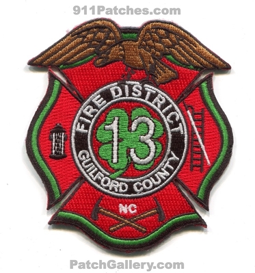 Guilford County Fire District 13 Patch (North Carolina)
Scan By: PatchGallery.com
Keywords: co. dist. department dept.