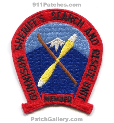 Gunnison County Sheriffs Search and Rescue Unit Member Patch (Colorado)
[b]Scan From: Our Collection[/b]
Keywords: co. department dept. office sar