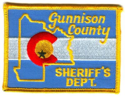 Gunnison County Sheriff's Dept (Colorado)
Scan By: PatchGallery.com
Keywords: sheriffs department