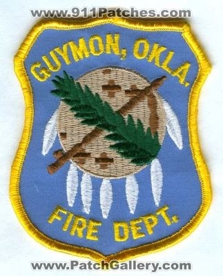 Guymon Fire Department Patch (Oklahoma)
Scan By: PatchGallery.com
Keywords: dept. okla.