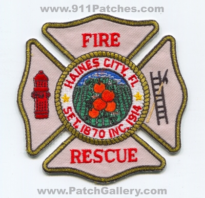 Haines City Fire Rescue Department Patch (Florida)
Scan By: PatchGallery.com
Keywords: dept. set. 1870 inc. 1914