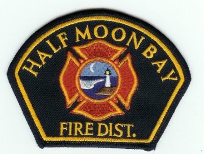 Half Moon Bay Fire Dist
Thanks to PaulsFirePatches.com for this scan.
Keywords: california district