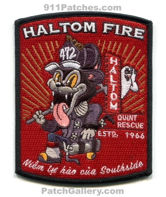 Haltom City Fire Department Quint 472 Patch (Texas)
Scan By: PatchGallery.com
[b]Patch Made By: 911Patches.com[/b]
Keywords: dept. rescue company co. station estd. 1966