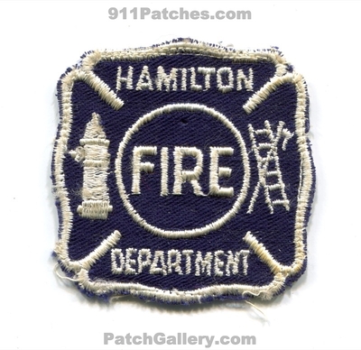 Hamilton Fire Department Patch (UNKNOWN STATE)
Scan By: PatchGallery.com
Keywords: dept.