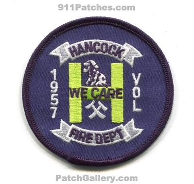 Hancock Volunteer Fire Department Patch (Maine)
Scan By: PatchGallery.com
Keywords: vol. dept. 1957