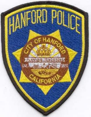Hanford Police
Thanks to Scott McDairmant for this scan.
Keywords: california city of