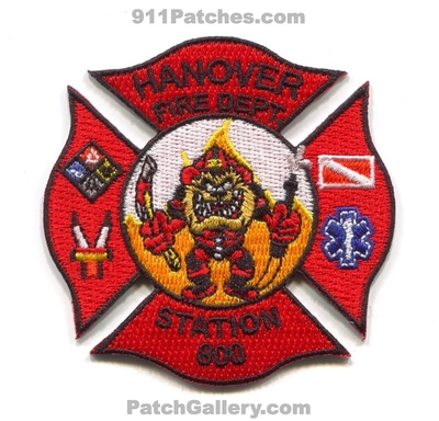Hanover Fire Department Station 800 Patch (West Virginia)
Scan By: PatchGallery.com
[b]Patch Made By: 911Patches.com[/b]
Keywords: dept. company co. taz