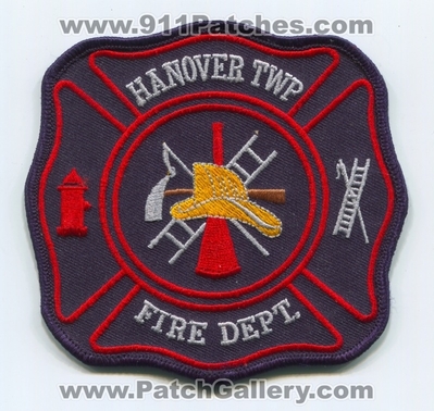 Hanover Township Fire Department Patch (UNKNOWN STATE)
Scan By: PatchGallery.com
Keywords: twp. dept.