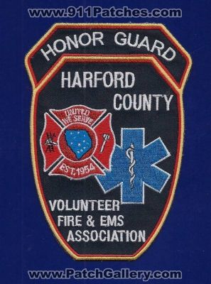 Harford County Volunteer Fire and EMS Association Honor Guard (Maryland)
Thanks to Paul Howard for this scan.
Keywords: &