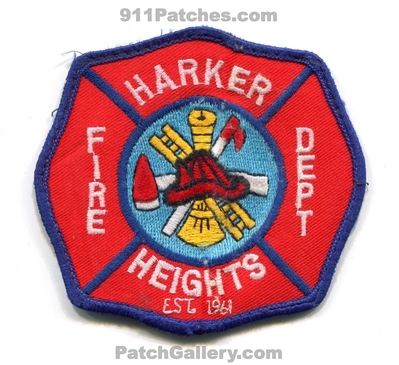 Harker Heights Fire Department Patch (Texas)
Scan By: PatchGallery.com
Keywords: dept. est. 1961