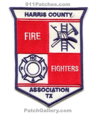 Harris County Firefighters Association Patch (Texas)
Scan By: PatchGallery.com
Keywords: co. hcffa