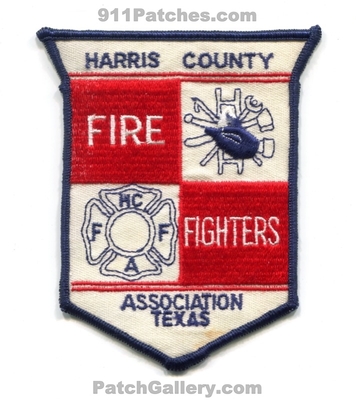 Harris County Firefighters Association Fire Patch (Texas)
Scan By: PatchGallery.com
Keywords: co. ffs assoc. assn. hcffa