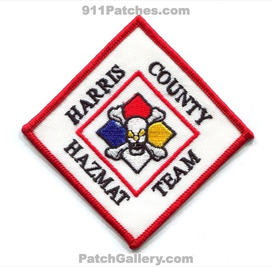 Harris County Hazardous Materials Team Patch (Texas)
Scan By: PatchGallery.com
Keywords: co. hazmat haz-mat fire department dept. skull