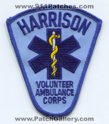Harrison Volunteer Ambulance Corps EMS Patch (New York)
Scan By: PatchGallery.com
Keywords: vol. corps.